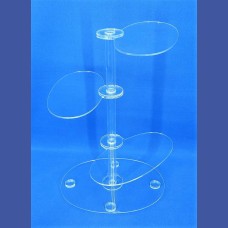 ZAPATOS       Repisa 3 bases ovaladas giratorias<br>Medidas: 238 x 410 mm<br>